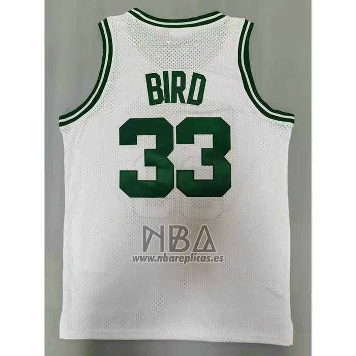 Camiseta Boston Celtics Larry Bird NO 33 Mitchell & Ness 1985-86 Blanco